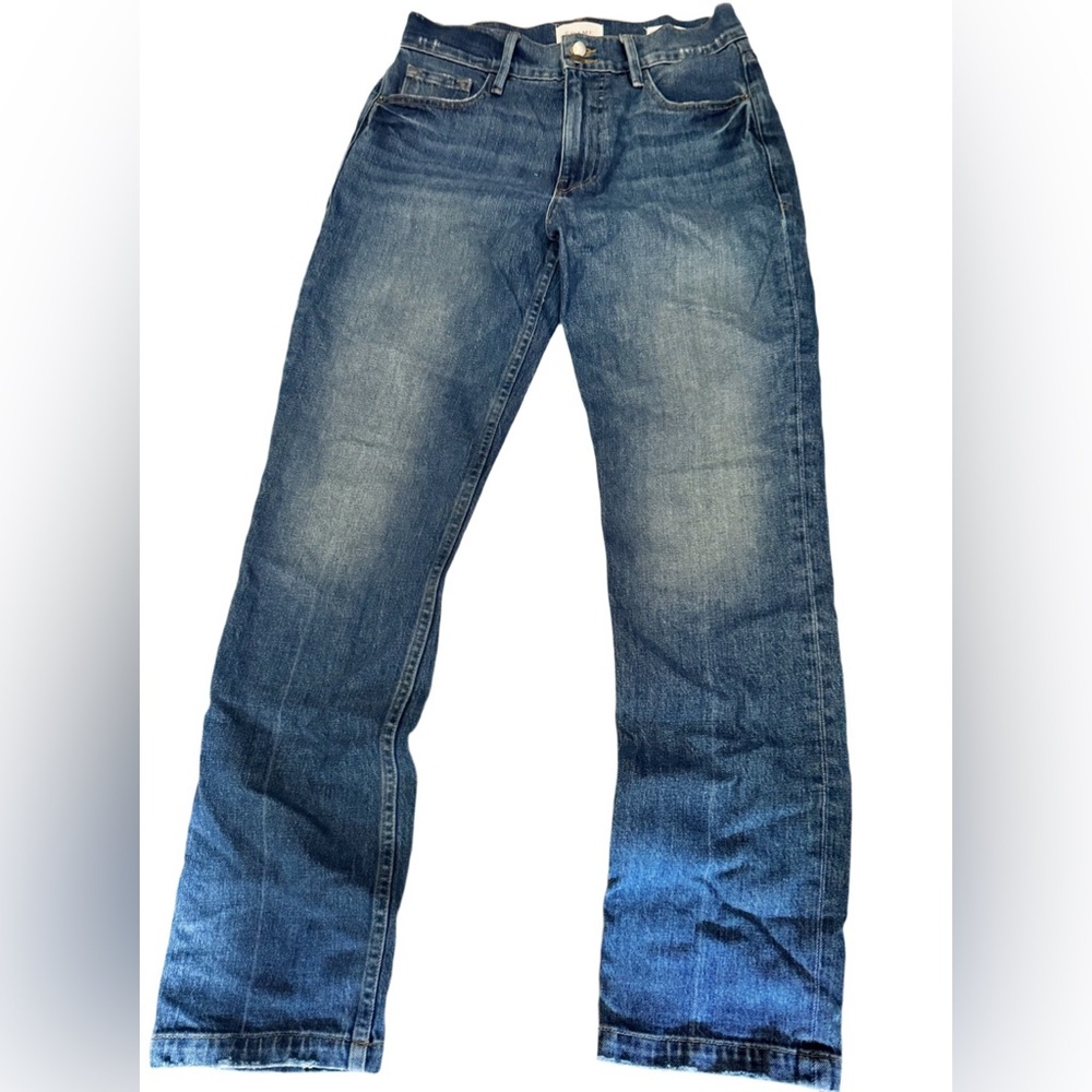 FRAME Le Sylvie Slender Straight Jeans Women’s Size 28 Medium Wash